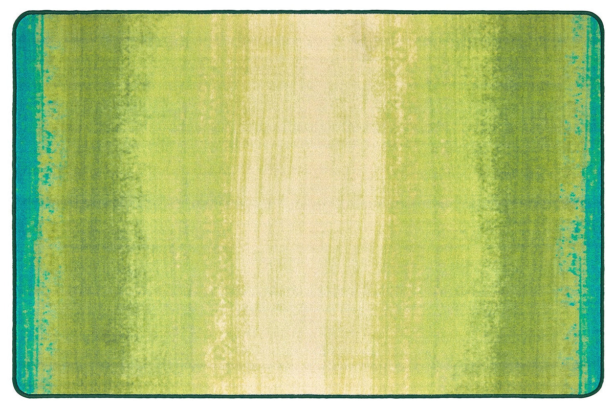 Green Acres Stripes Classroom Rug
