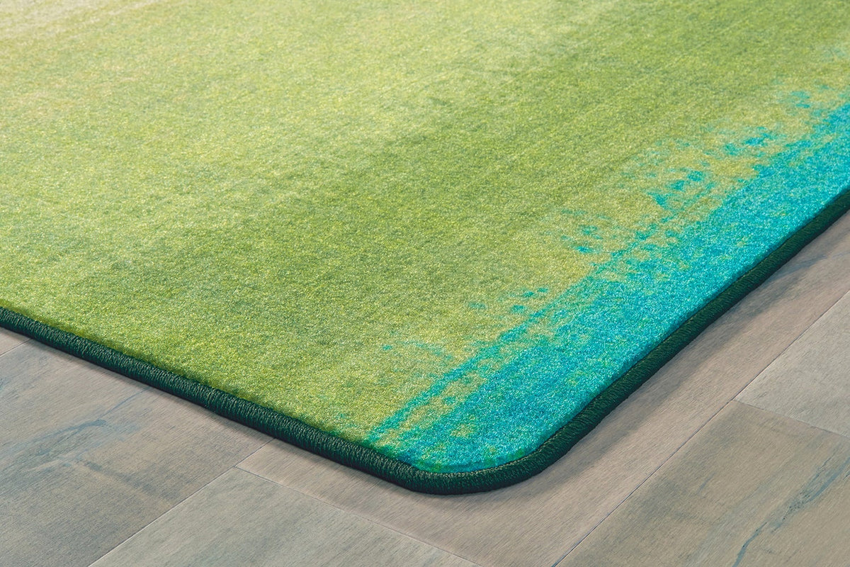 Green Acres Stripes Classroom Rug, view 3