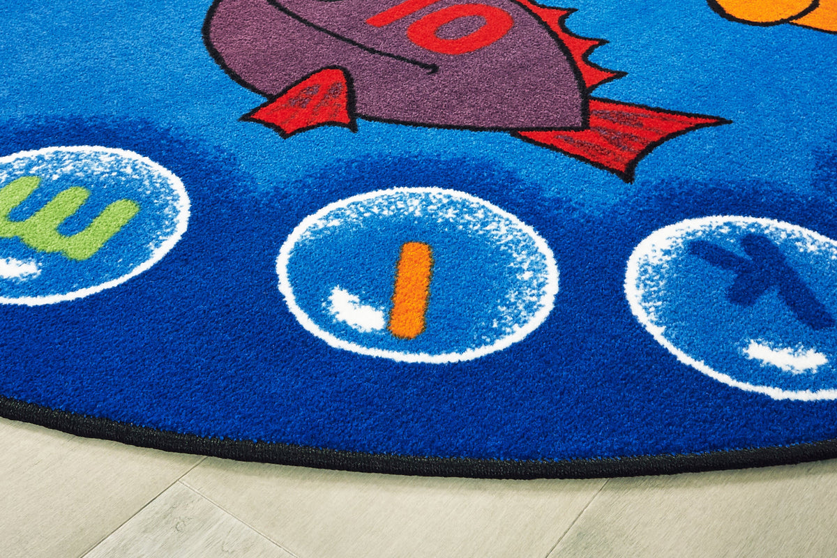 Fishing for Literacy Classroom Rug, view 2