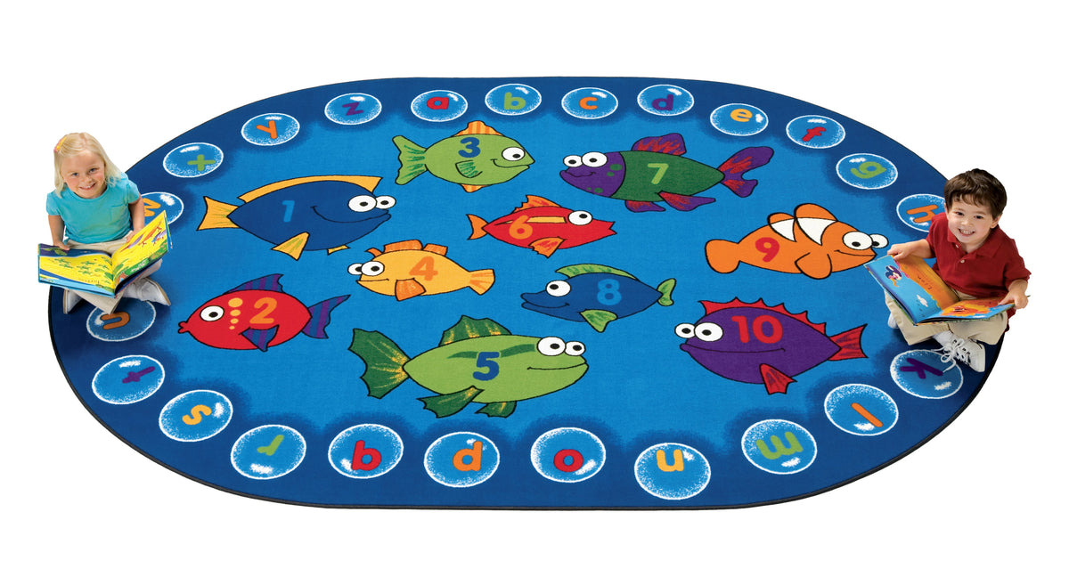 Fishing for Literacy Classroom Rug, view 4