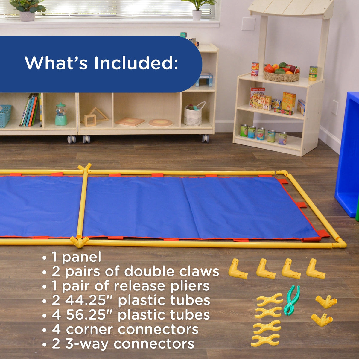 Large Right Angle Freestanding Classroom Divider Panel, view 5