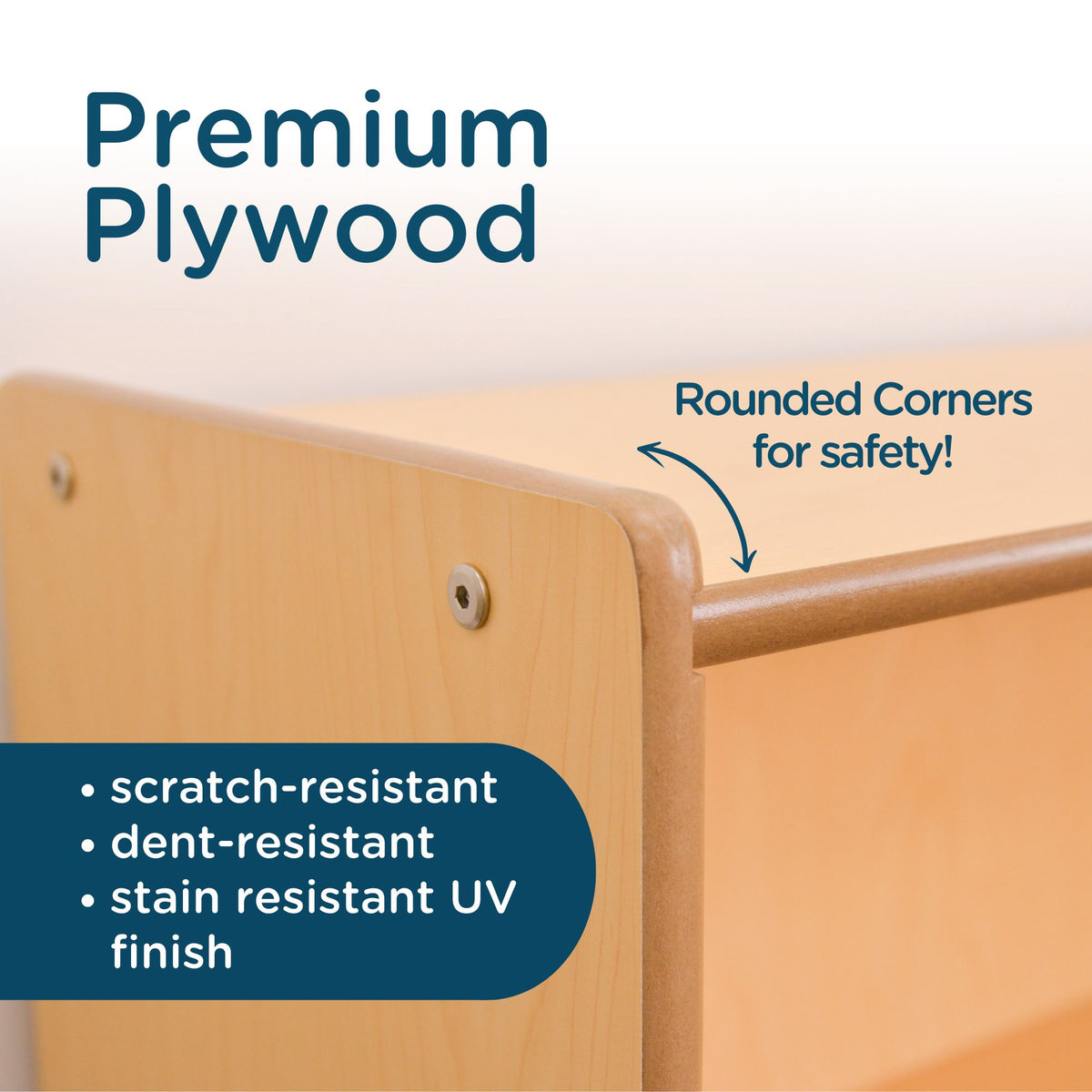 Narrow 3-Shelf Classroom Storage Unit, view 2
