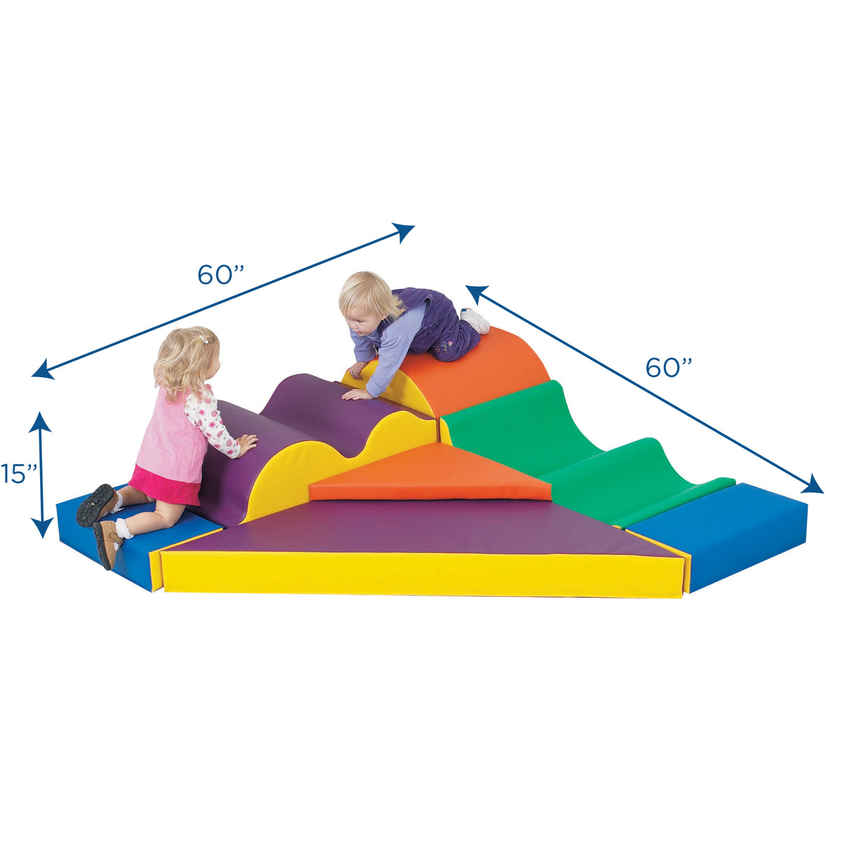 Soft Foam Corner Climber Shapes, 7 Pieces, view 7