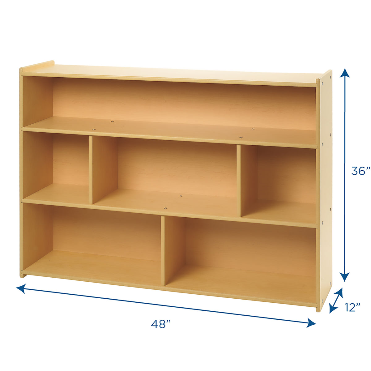 3-Shelf Classroom Storage Unit, view 2