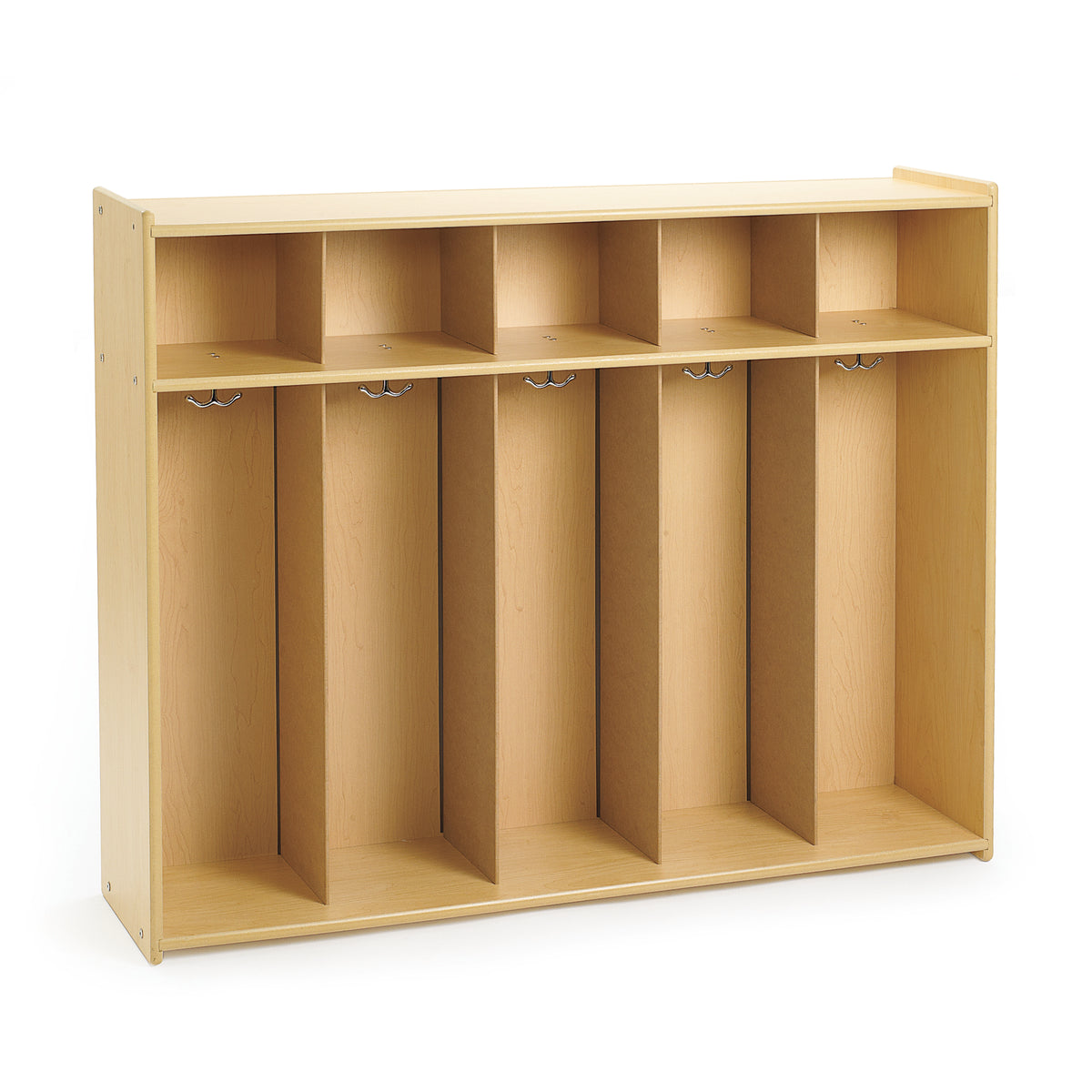 Toddler 5-Section Locker with Coat Hooks