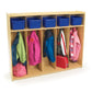 Toddler 5-Section Locker with Coat Hooks, view 2