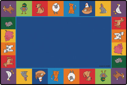 Farm Animal Seating Classroom Rug