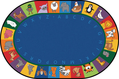 All the Animals Literacy Seating Classroom Rug