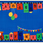Alphabet Fun Train Classroom Rug – 6' x 9' Rectangle