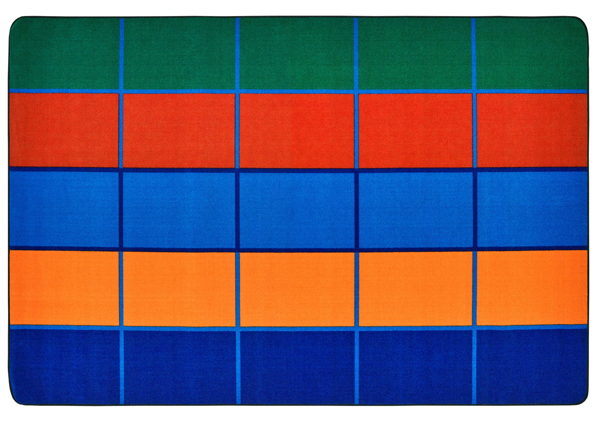 Color Blocks Value Seating Classroom Rug