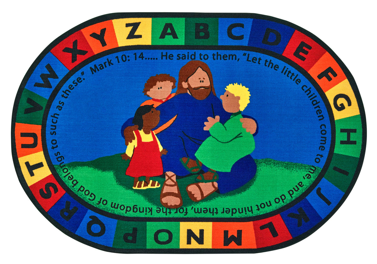 Jesus Loves the Little Children Classroom Rug