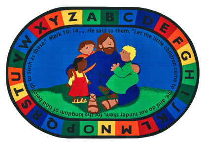 Jesus Loves the Little Children Classroom Rug