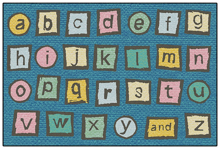 Alphabet Blocks Classroom Rug, view 8