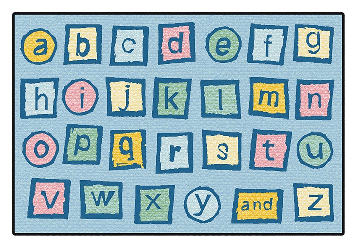 Alphabet Blocks Classroom Rug, view 6