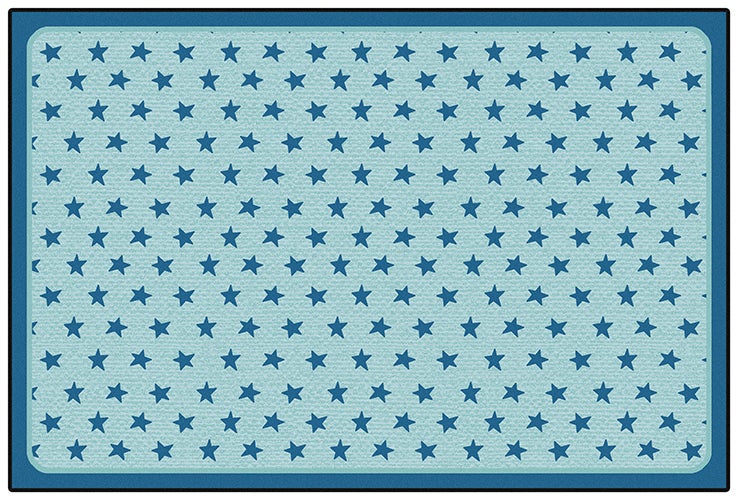 Super Stars Dark Blue Classroom Rug, view 3