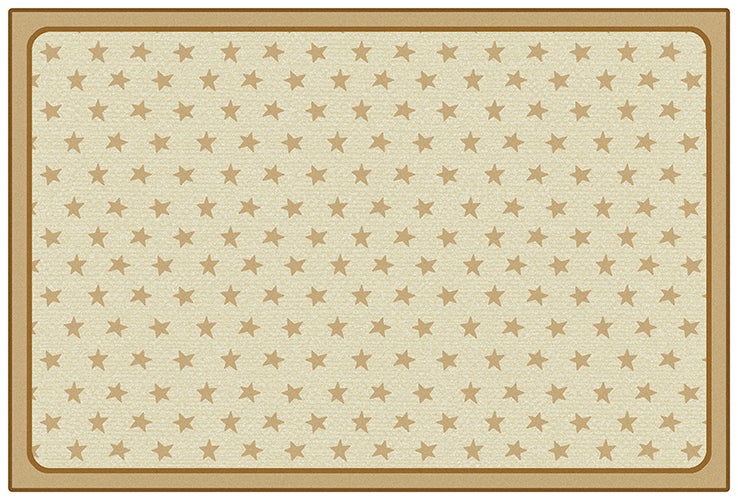 Super Stars Tan Classroom Rug