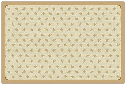 Super Stars Tan Classroom Rug