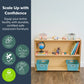 Narrow 2-Shelf Classroom Storage Unit, view 2