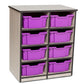 Double Mobile Classroom Organizer, 8 Bins by Playscapes