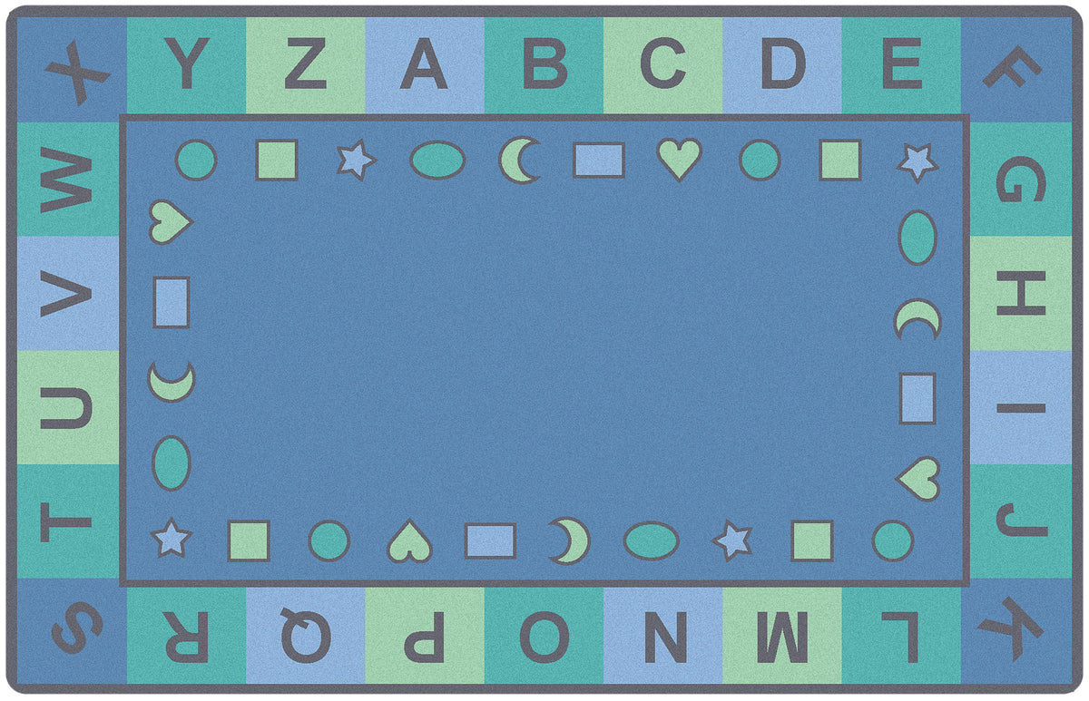Shapes Seating Tranquil Colors Classroom Rug
