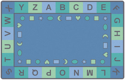 Shapes Seating Tranquil Colors Classroom Rug