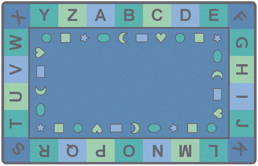 Shapes Seating Tranquil Colors Classroom Rug