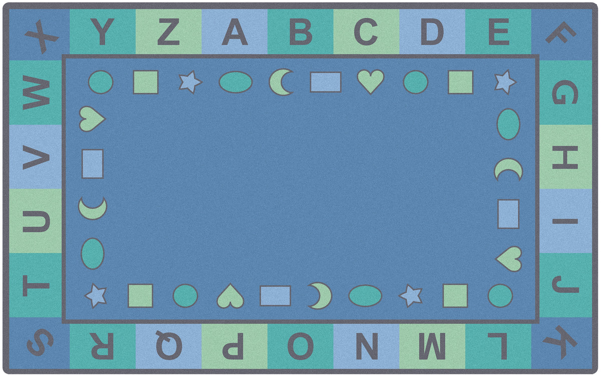 Shapes Seating Tranquil Colors Classroom Rug, view 2