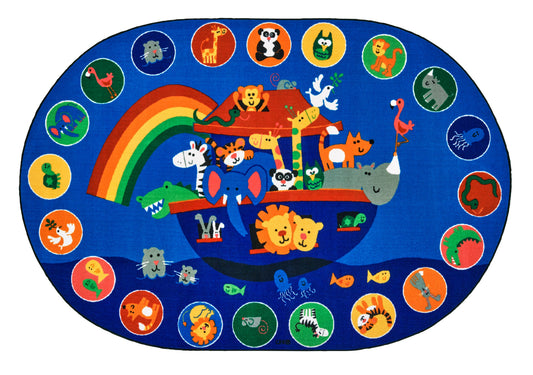 Noah's Voyage Circletime Classroom Rug