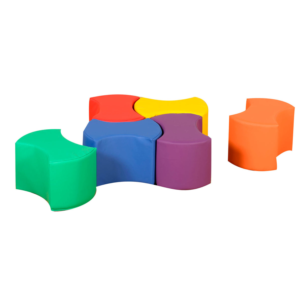 Interlocking Bowtie Foam Seating – Set of 6, view 10