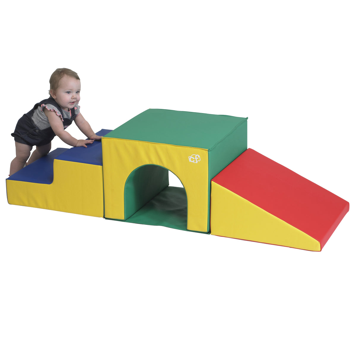 Compact Soft Play Tunnel Climber with Floor Mat, view 2