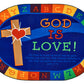 God is Love Alphabet Classroom Rug