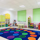 Rainbow Seating Classroom Rug, view 4