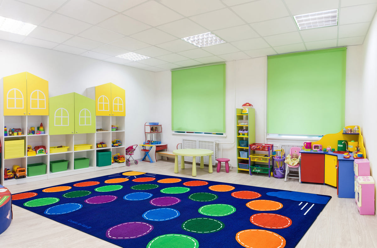 Rainbow Seating Classroom Rug, view 4