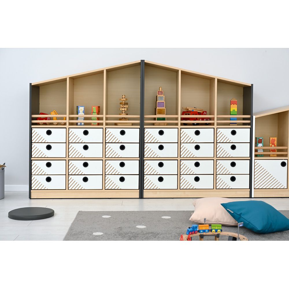 FLO Tall Display Cabinet, Right Facing by NOVUM