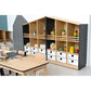 FLO Tall Display Cabinet, Right Facing by NOVUM