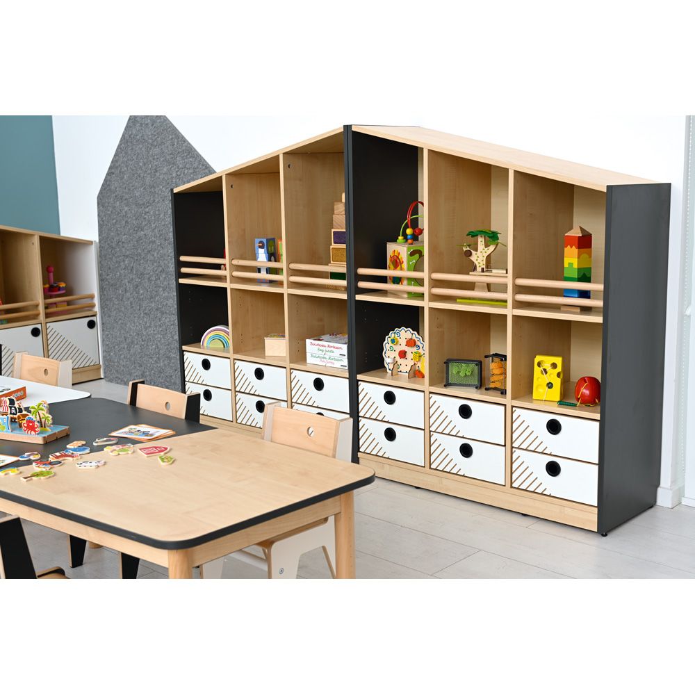FLO Tall Display Cabinet, Right Facing by NOVUM