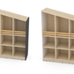 FLO Tall Display Cabinet, Left Facing by NOVUM