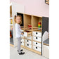 FLO Tall Display Cabinet, Left Facing by NOVUM