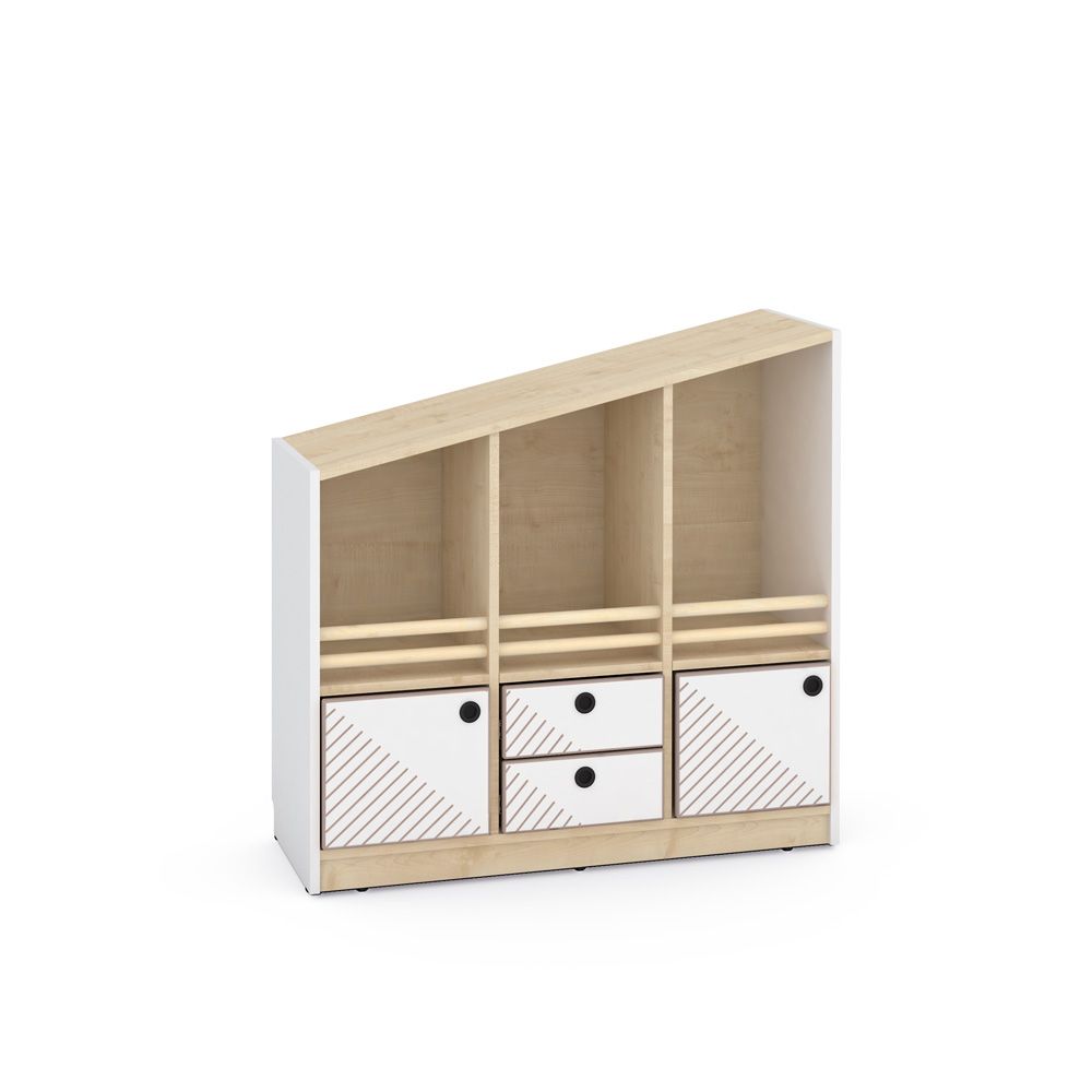 FLO Low Display Cabinet, Right Facing by NOVUM