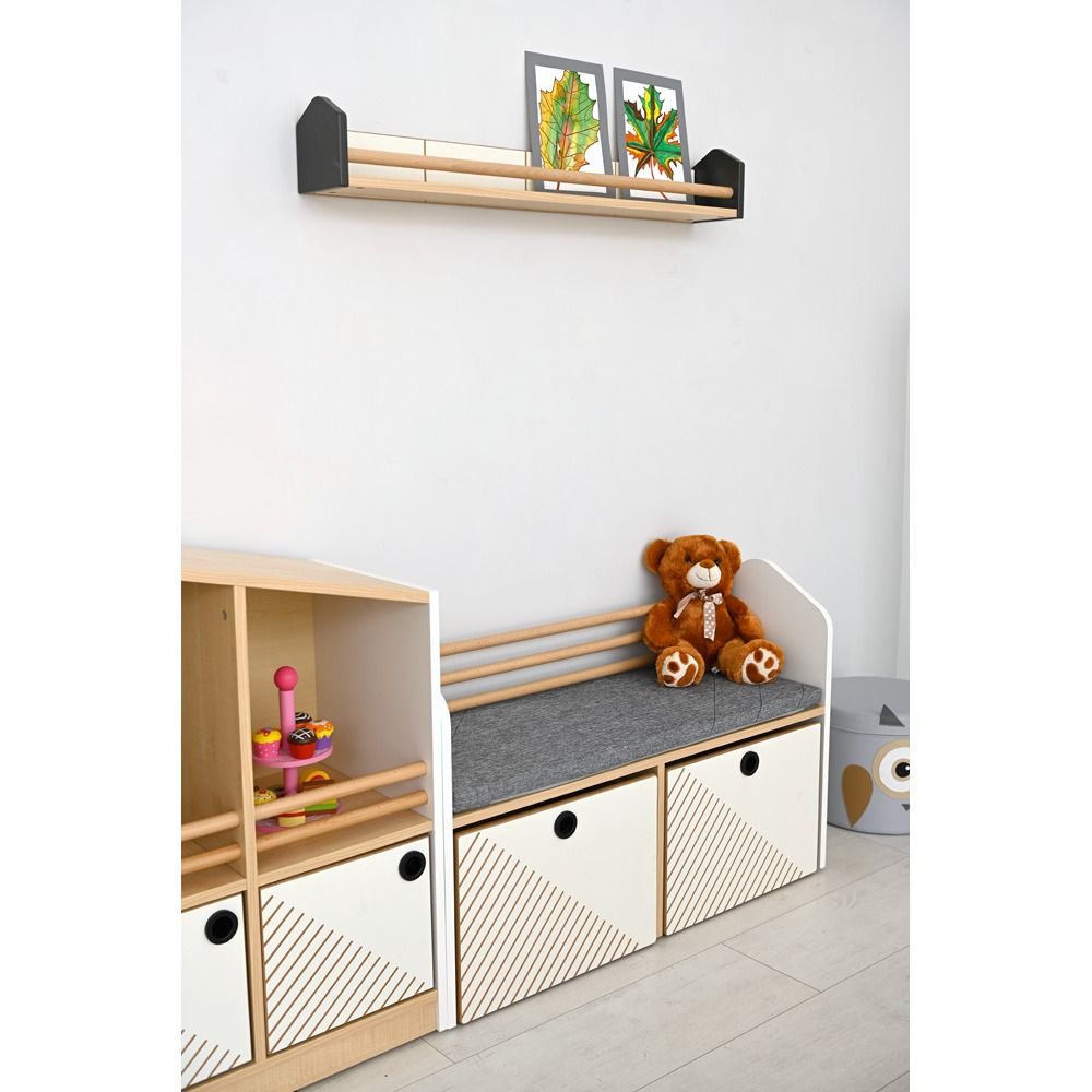 FLO Wall-Mounted Book Shelf by NOVUM