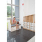 Mobile Storage Cabinet with Cushioned Bench by NOVUM