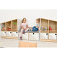 Mobile Storage Cabinet with Cushioned Bench by NOVUM