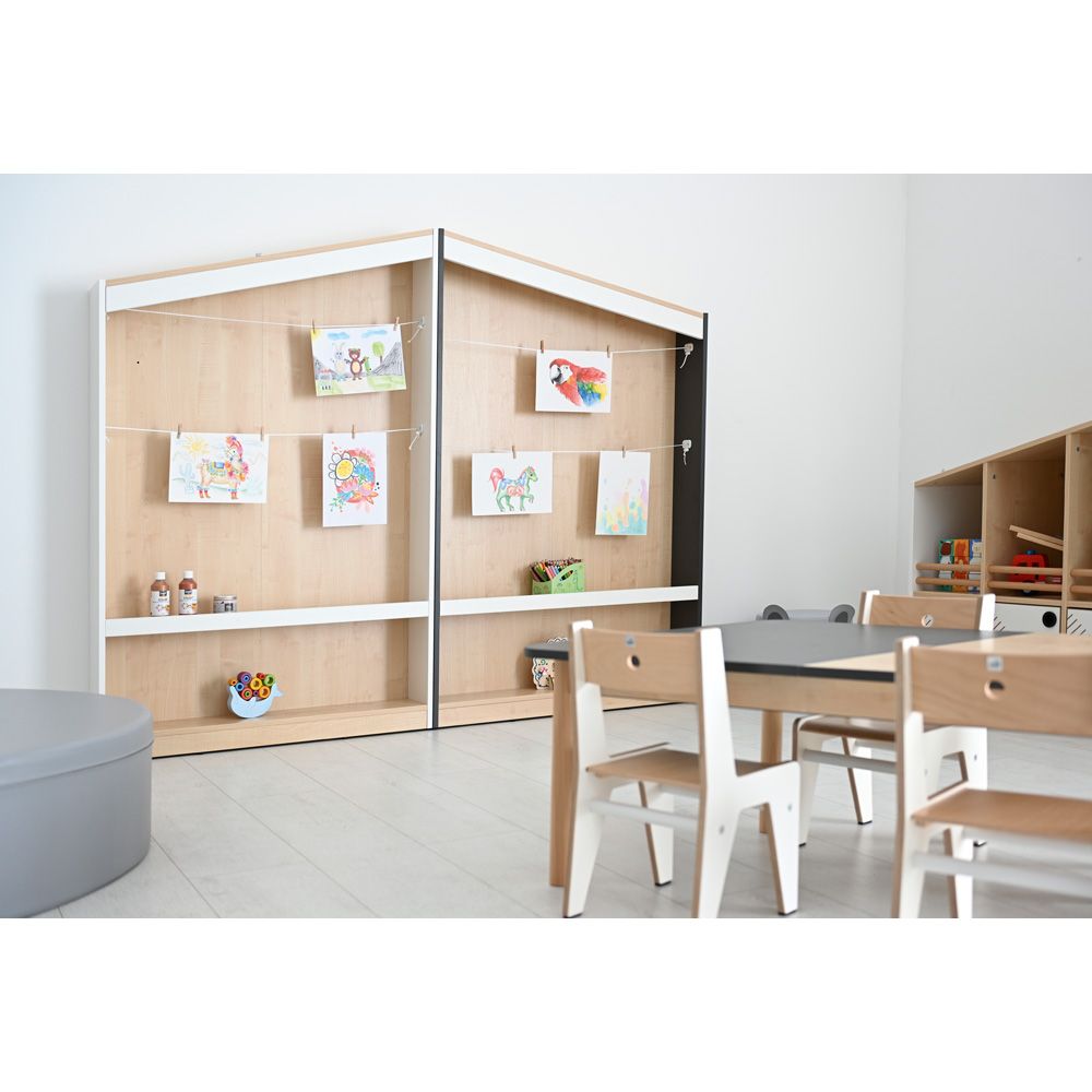 FLO Artwork Display Cabinet, Right Facing by NOVUM