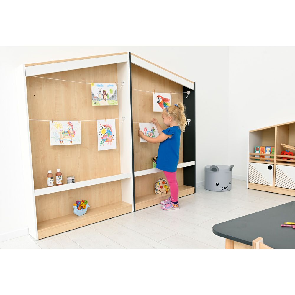 FLO Artwork Display Cabinet, Right Facing by NOVUM