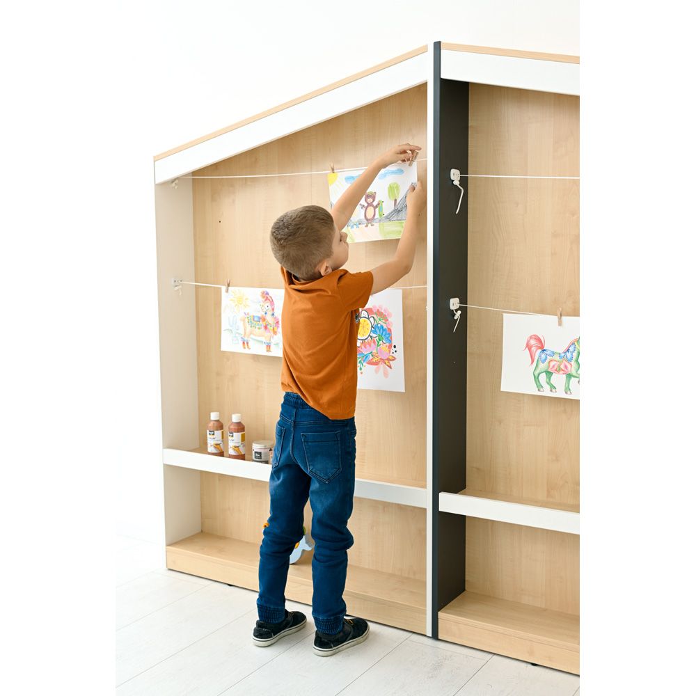 FLO Artwork Display Cabinet, Right Facing by NOVUM