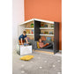 Reading Nook Bookcase with High-Back Seat by NOVUM