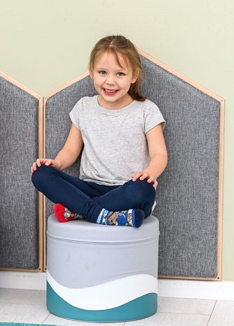 Wood-Framed Fabric Acoustic Wall Panel by Moje Bambino