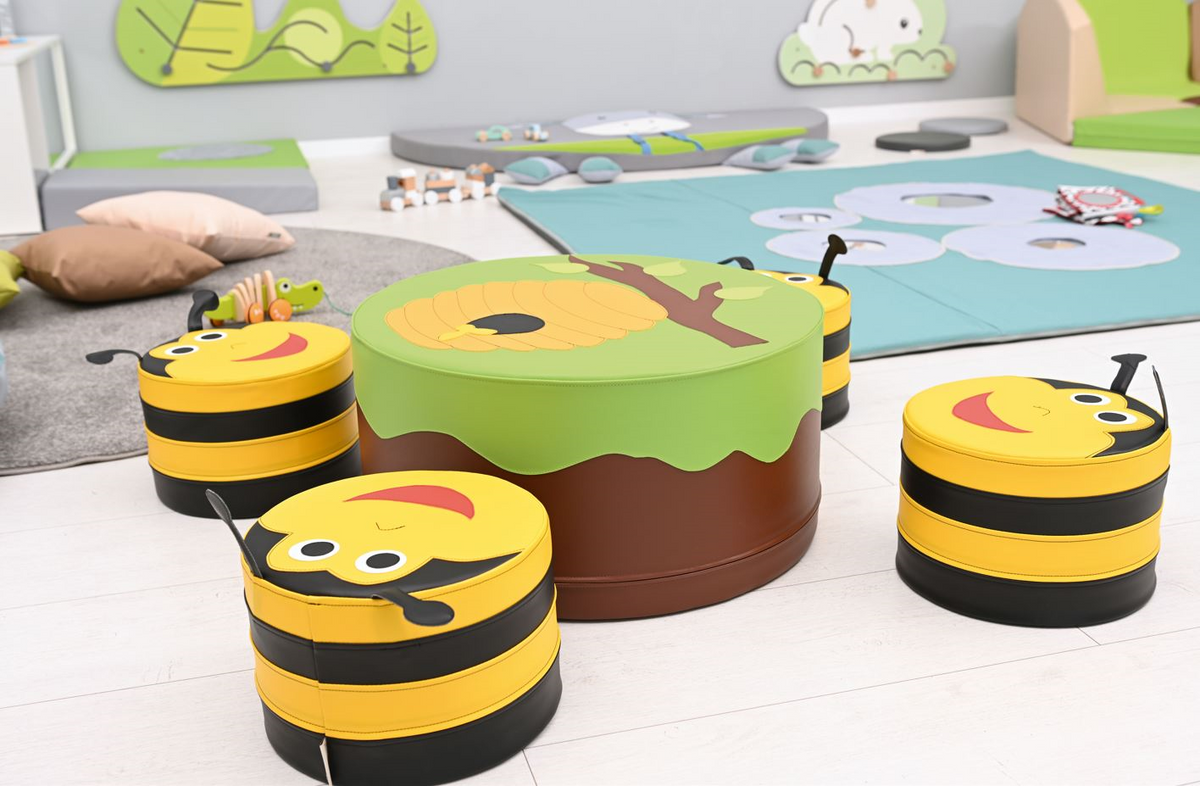 Bumblebee Foam Pouf by NOVUM