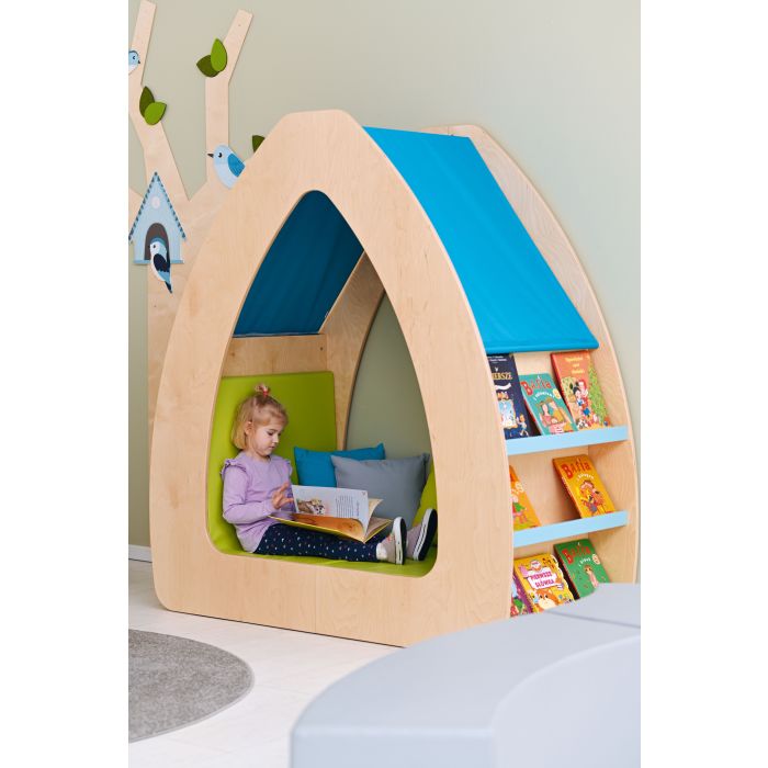 Reading Oasis House with Shelves and Seats