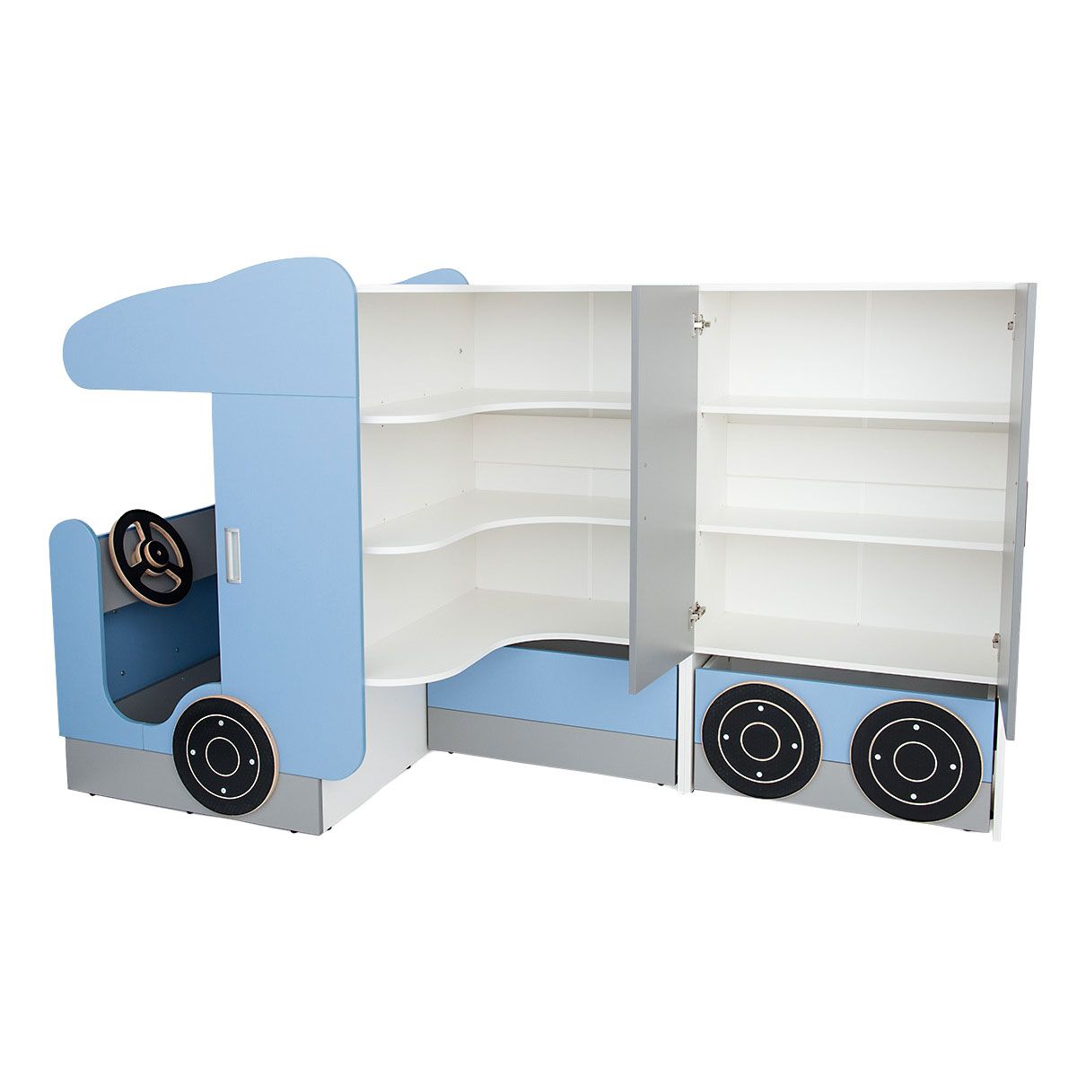 Truck Bookcase with Cushioned Driver Cab by NOVUM